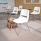 Flash Furniture White Tablet Arm Chair, PK5 5-RUT-EO1-WH-RTAB-GG - alternate 1